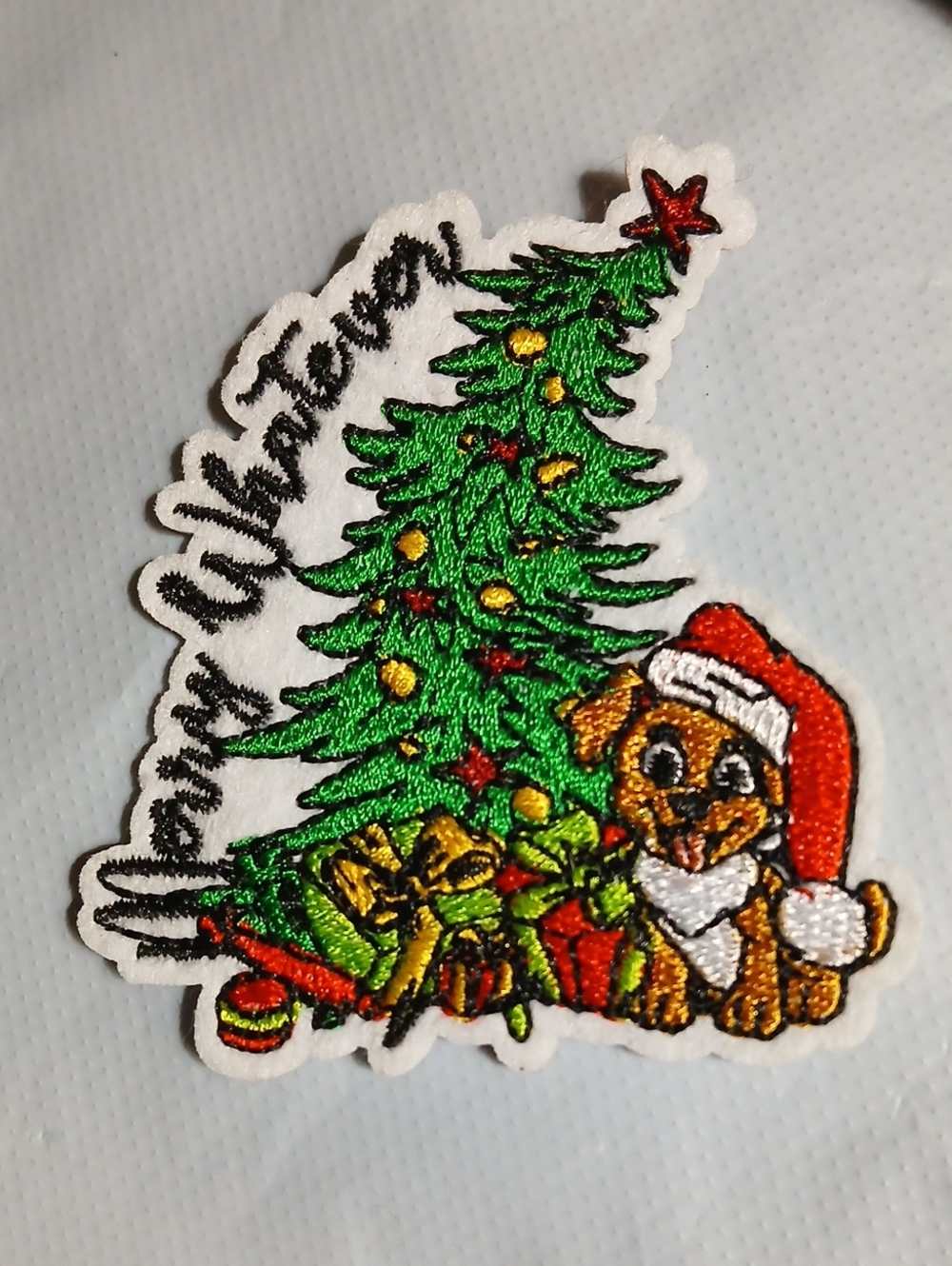Holiday Christmas Tree & Grinch Puppy Patch